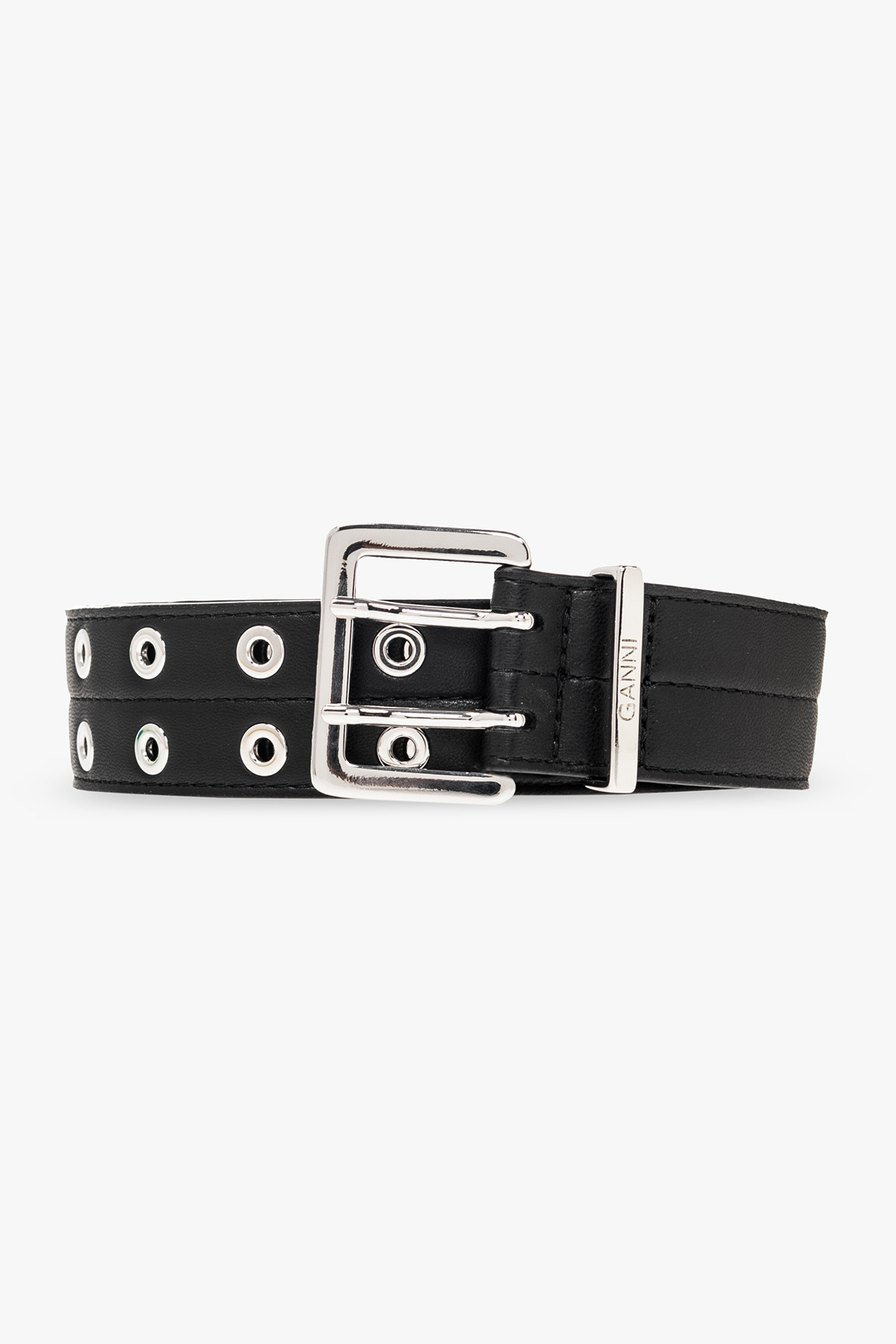 【送料&関税込】Ganni Strap DA£ACcolletA£AC With Buckle Faux-leather pumps in black - Ganni | Mytheresa